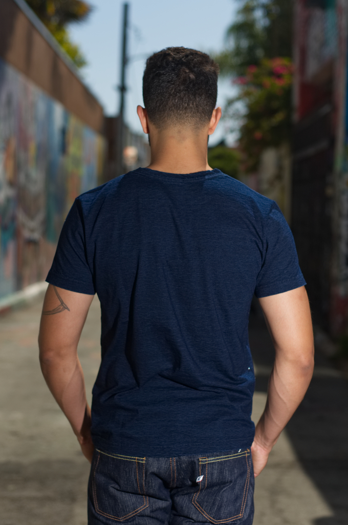 pure blue japan indigo t shirt