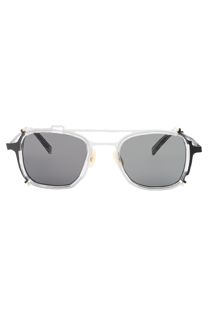 Masahiro Maruyama Titanium Sunglasses - MM-0081 / #2 / Clear Gray/Dark