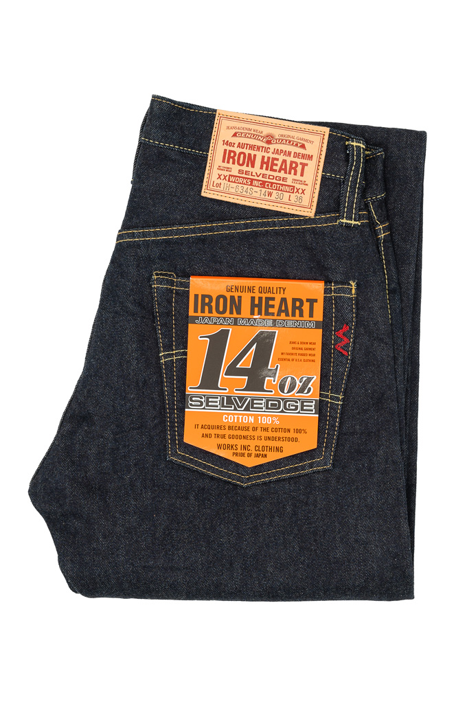 Iron Heart 634s-142 14oz Indigo Denim Jean - Straight Leg Fit
